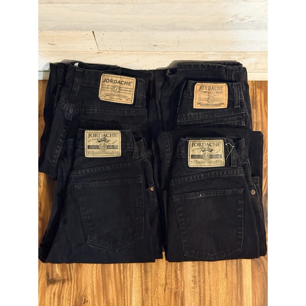Lot Of 4 Vintage Black Horace Womens Jeans Size 3/4 Fast Ship